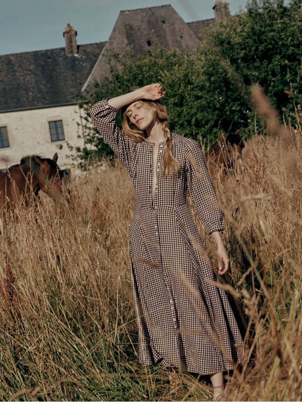 Doen Delphine Plaid Dress
